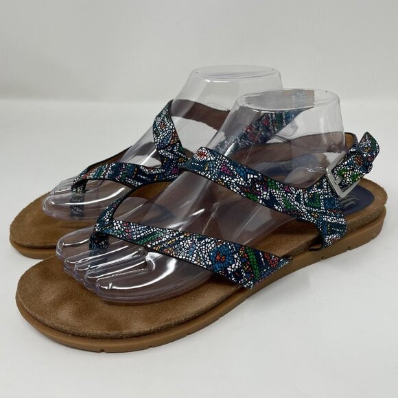 Sofft Rory Navy Speckled Thong Sandals Size 10M - Picture 2 of 11